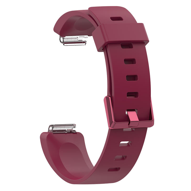 Soft Silicone Wristband Replacement Sports Watch Band For Fitbit Inspire/Inspire HR/ACE 2 -Wine Red