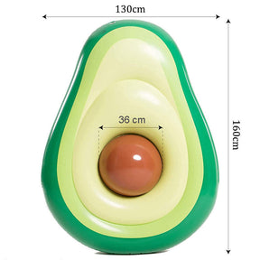 Inflatable Avocado Pool Float with Ball for Kids Adult Summer Beach Toys