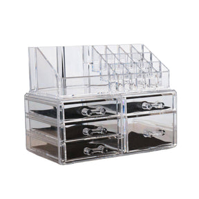 Clear Cosmetic Storage Organizer Skin Care Lipstick Display Box-A