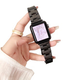 Luxury Metal Band Quick Release Link Bracelet for Apple Watch-Black