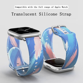 Jelly Silicone Sports iWatch Band for Apple Watch Series 8/7/6/5/4/3/2/1/SE-05