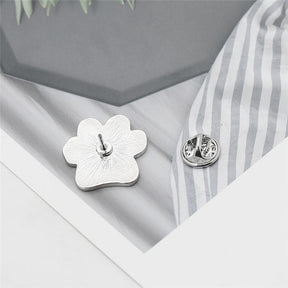 5Pcs Dog Cat Paw Brooch Cute Denim Jackets Pin-Black