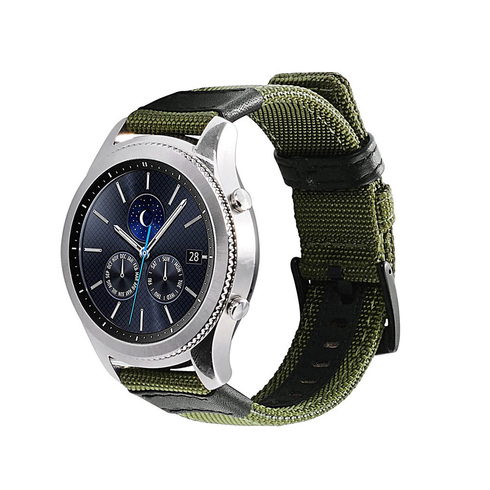 Nylon Watch Band For Samsung Galaxy Watch 42/46mm Gear S3 Frontier/Classic(Green)