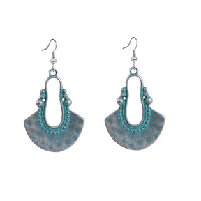 Turquoise Vintage Drop Dangle Earrings for Women-F