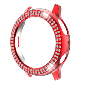 Double Row Diamond Bling Case For Samsung Active 2 40MM/44MM-Red