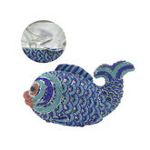Mini Women Fish Evening Bags Crystal Clutch Purse Rhinestone Handbags with Chain-6