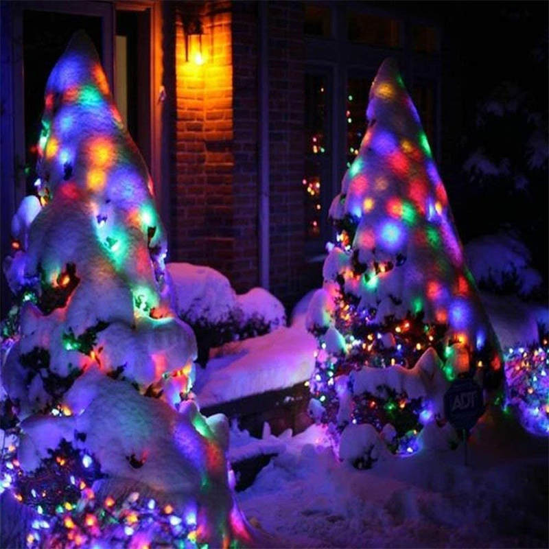 Solar Christmas Lights 72ft 200 LED 8 Modes Solar String Lights Waterproof-Colorful