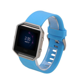 Replacement Sport Silicone Strap for Fitbit Blaze Watch Band-Sky Blue