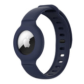 Apple Airtags Watch Strap Silicone Protective Sleeve-MidnightBlue