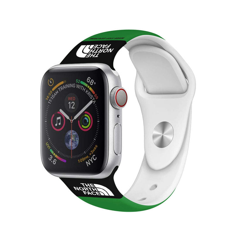 Sports Band Soft Silicone Breathable Waterproof for Apple Watch-Green1