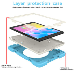 iPad Case For iPad 9.7/Air 2 with 360¡ãSwivel Stand-Sky Blue