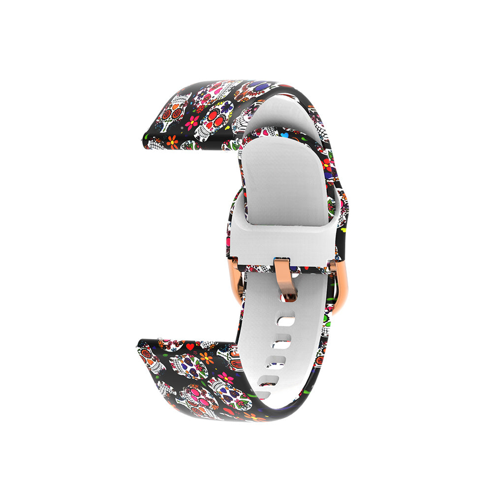 Silicone Printed Pattern Sports Bands For Samsung Gear S2 Classic Samsung Galaxy Watch 42mm(Printed17)