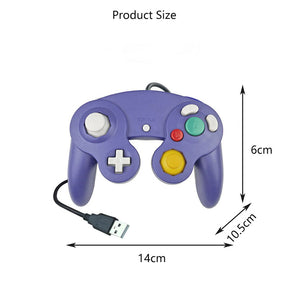 Classic Wired Controller Gamepad for Wii NGC PC MAC-Purple