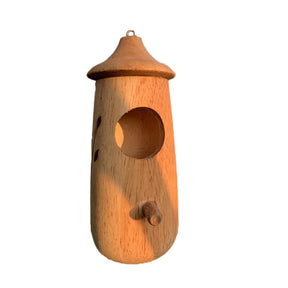 Wooden Hummingbird House for Outdoor Patio Lawn Home Decoration-B