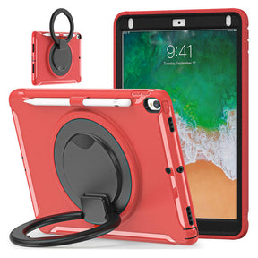 CowKing iPad Case For iPad Pro 10.5 Air 10.5 With Handle Grip-Red Black