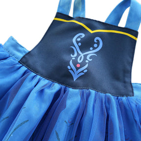 Girls Princess Apron Strap Dress Backless Smock-Anna