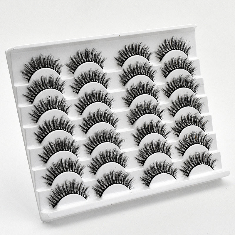 3D Multi-Layer False Eyelashes 14 Pairs Fluffy Cat Eye Lashes-E05