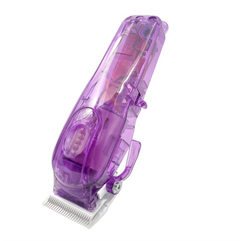 Clear DIY Back Housing Transparent Back Cover for Wahl 5-Star Series Magic Clipper Cordless 8148-Purple