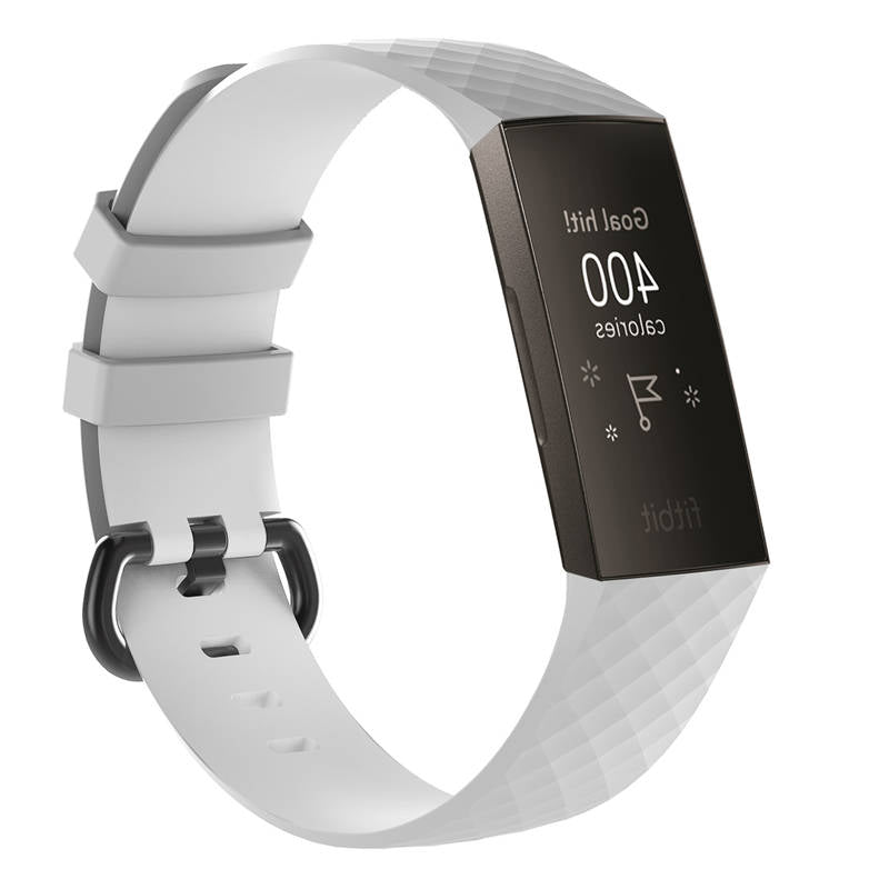 Watch Band For Fitbit Charge 3 Smart Watch Replacement Accessories-White