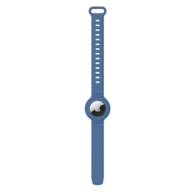 Apple Airtags Watch Strap Silicone Protective Sleeve-Blue