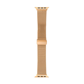 Fashion Magnetic Band Mesh Loop Metal Adjustable for Apple Watch-Rose Gold