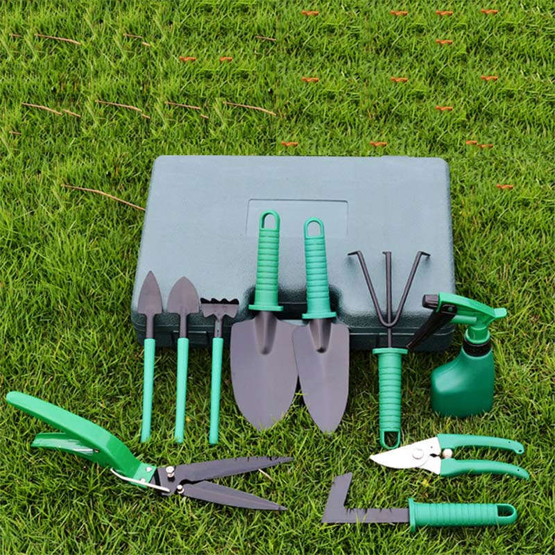 10 Pcs Garden Tool Kit Gardening Gifts for Women-Green