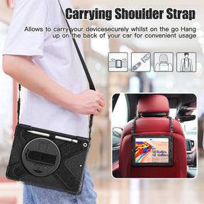Full Body Protective Case with 360¡ã Rotate Hand Strap/Stand for iPad 10.2 inch