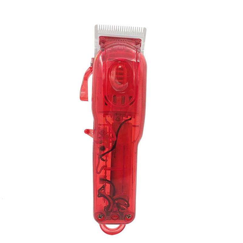 Clear DIY Back Housing Transparent Back Cover for Wahl 5-Star Series Magic Clipper Cordless 8148-Red