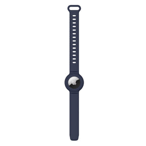 Apple Airtags Watch Strap Silicone Protective Sleeve-MidnightBlue