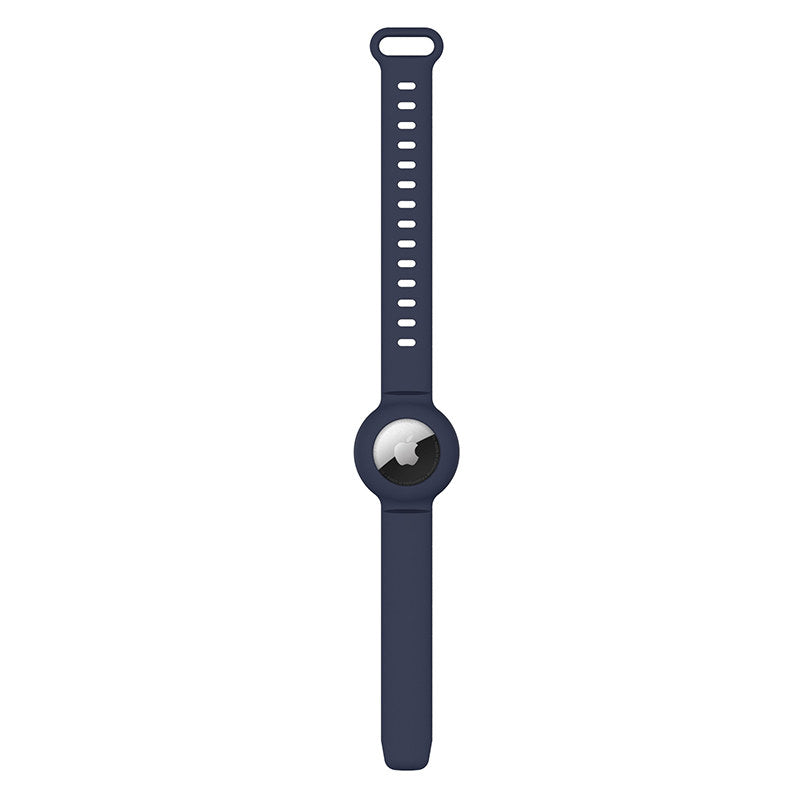 Apple Airtags Watch Strap Silicone Protective Sleeve-MidnightBlue