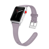 XMYDS Silicone Watch Band Quick Release Adjustable Wristbands for Apple IWatch Series SE/1/2/3/4/5/6 For Women-Light Purple