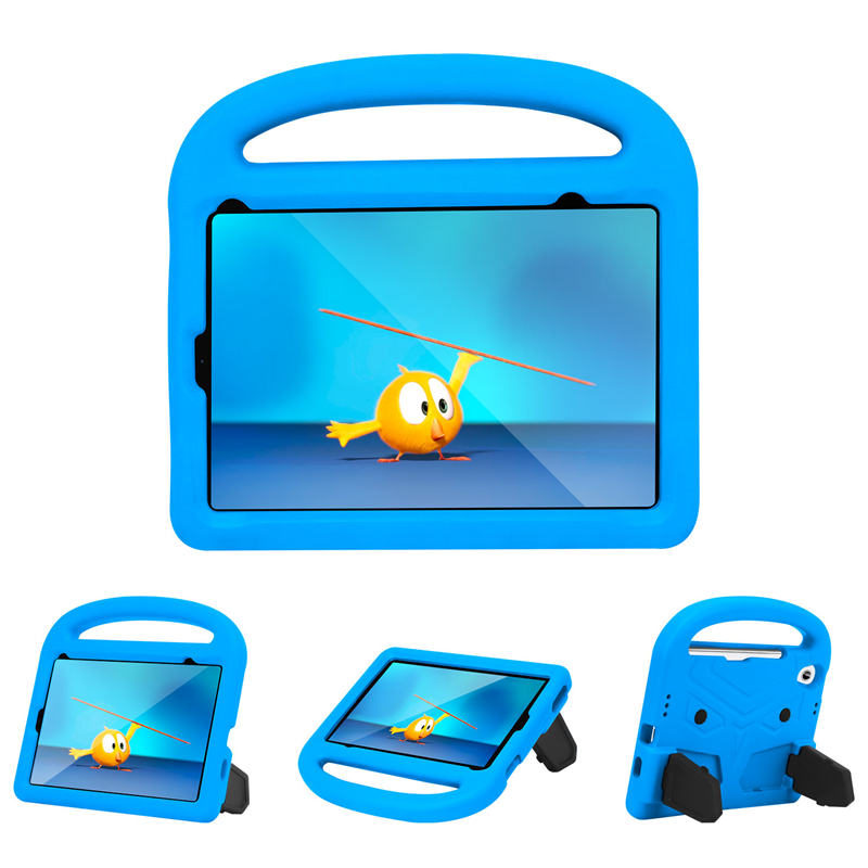 Sparrow iPad Case Kids Safe Shockproof Handle Stand Cover For Mini6-Blue