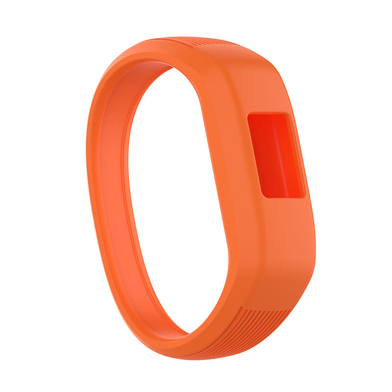Soft Silicone Replacement Watchband for Garmin Vivofit JR Band for Kids Women Men-Orange