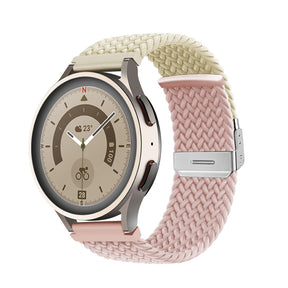 22mm Braided Watchband Fashion Color Matching for Samsung Huawei Watch-2