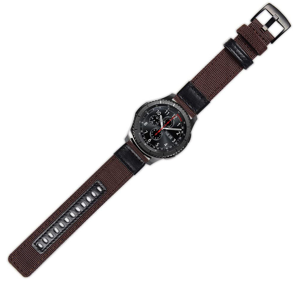 Nylon Watch Band For Samsung Galaxy Watch 42/46mm Gear S3 Frontier/Classic(Red)