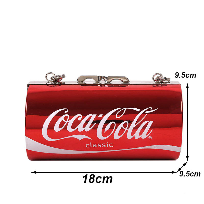 Womens Coca-Cola Cans Shape One Shoulder Messenger Bag-Red