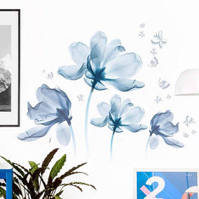 Creative Removable 3D Flower Wall Decals Romantic Floral Wall Sticker for Home Decoration