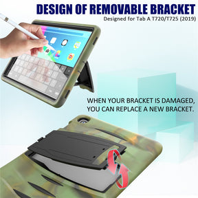 Shock Wave Kickstand Case Anti-Fall Protection For Samsung Tab S5E 10.5 T720/T725(2019)-Camouflage