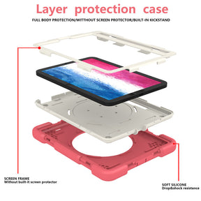 iPad Case For iPad Mini 6 with 360¡ãSwivel Stand-Begonia Red