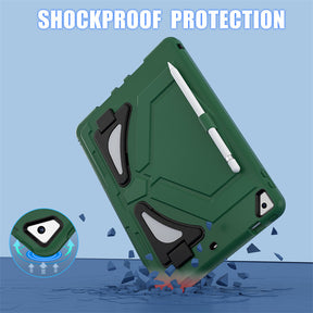 Protective Cover for Samsung Tab A8 with Kickstand Kids Friendly-GreenBlack