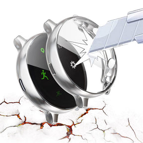 Full Coverage TPU Screen Protective Cover For Samsung Galaxy Watch Active 2 40 44mm-Silver