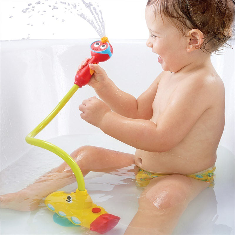 Kids Bath Toy Submarine Spray Station Water Pump with Hand Shower for Age 2-6 Years