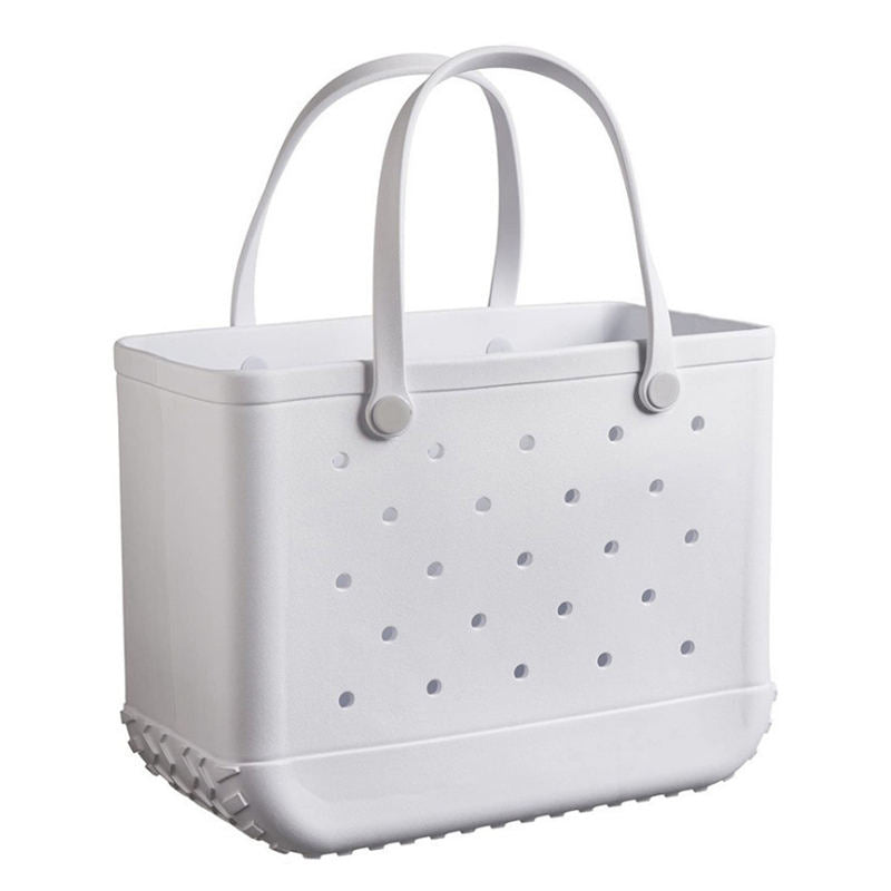 Waterproof Washable Tote For Beach Boat Pool Work School Sports-White