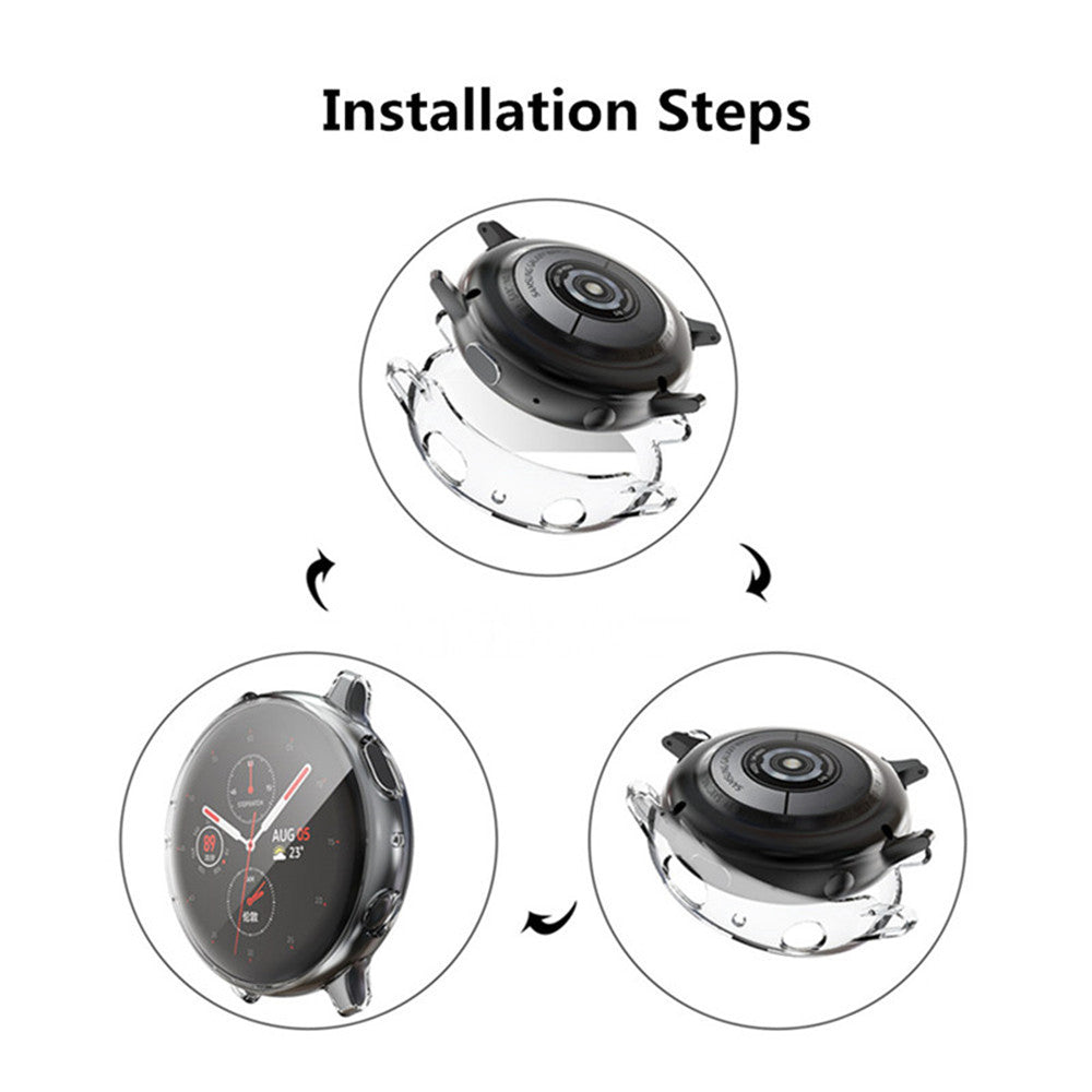 TPU Soft Slim Plating Full-Around Cover For Samsung Active 2 40MM/44MM-Clear