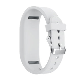 Silicone Replacement Watch Band For Garmin Vivofit 3-White