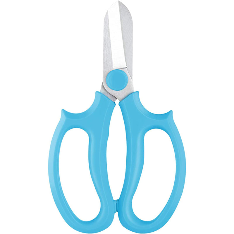 Floral Scissors Premium Steel Garden Plant Trimming Tools for Gardening Flower Arrangement -Blue