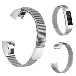 Magnetic Milanese Stainless Steel Strap  For Fitbit Alta/Alta HR Fashion Accessorie-Silver
