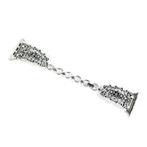 Retro Hollow Metal Watch Band For Apple Watch SE/6/5/4/3/2/1(Silver3)