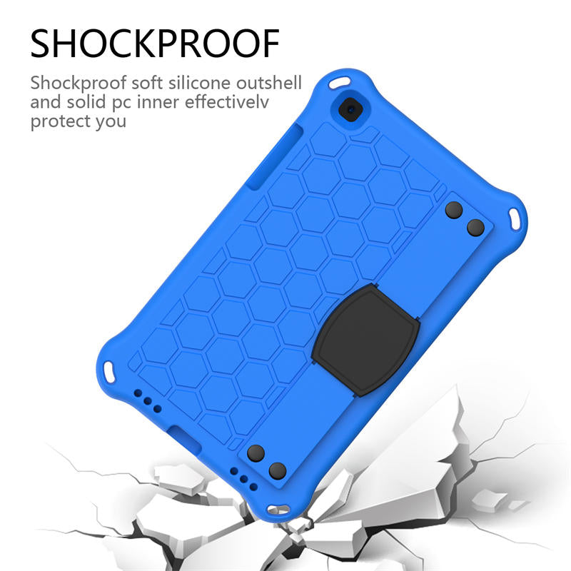 Hive SamSung Tab A 8.0 T380/T385/T387/T377/T330 Tablet Case Durable Stand Cover With Shoulder Strap-BlueBlack