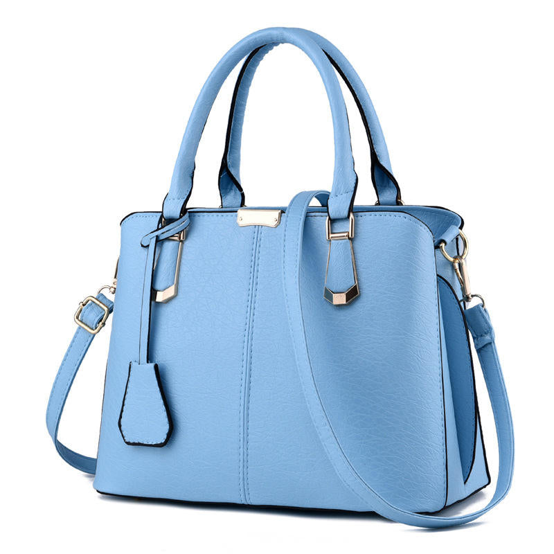 Womens Fashion Handbags Top Handle High Capacity Tote-SkyBlue